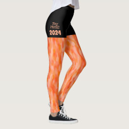 Leggings Stay PEACHY 2024 fun boho naranja