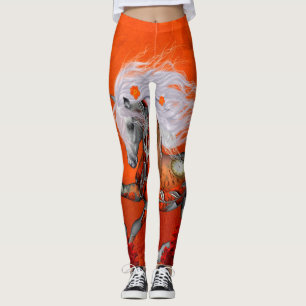 Leggings Steampunk, caballo salvaje maravilloso del