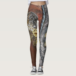 Leggings Steampunk en cuero