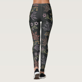 Leggings Steampunk Floral Lace