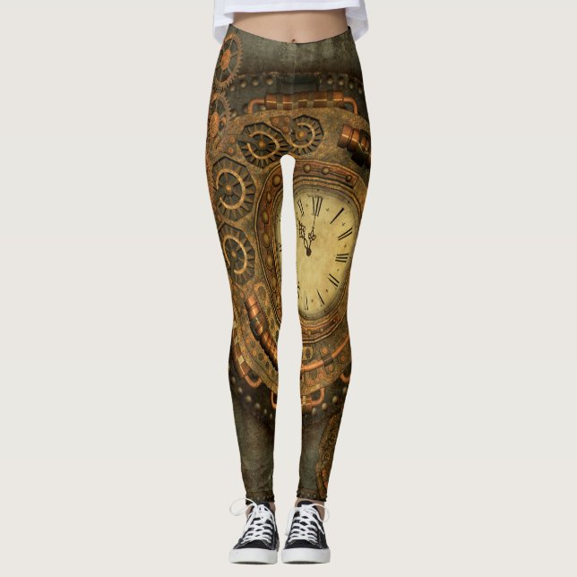 Leggings Steampunk, mecanismo maravilloso (Anverso)