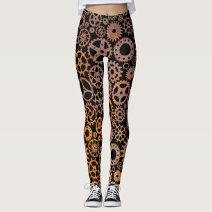 Leggings Steampunk Rusty Gears