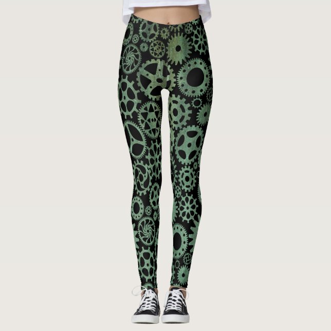 Leggings Steampunk Verdigris Bronze (Anverso)