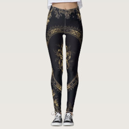Leggings Steampunk Victoria azul/negro