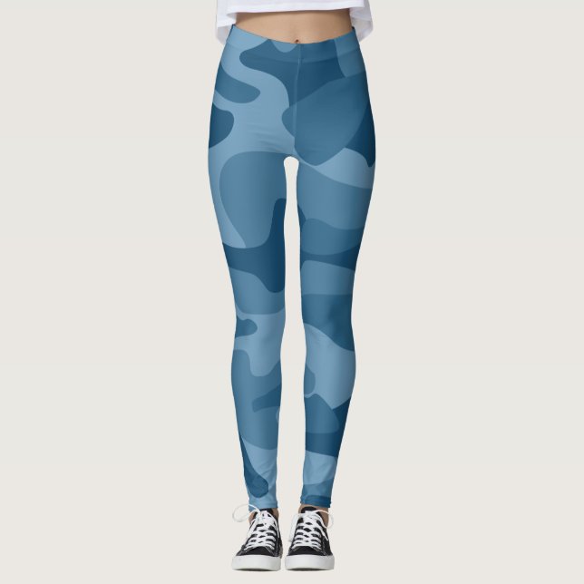 Leggings Steel Blue Monocolor Camo (Anverso)