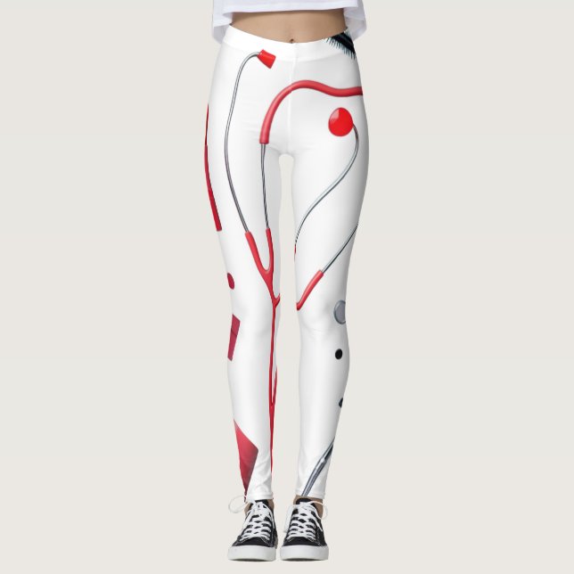 Leggings Stéthoscope et maquillage  (Anverso)