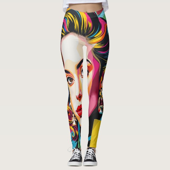 Leggings “Strasha” - Gloss Pop Collage Dream (Anverso)