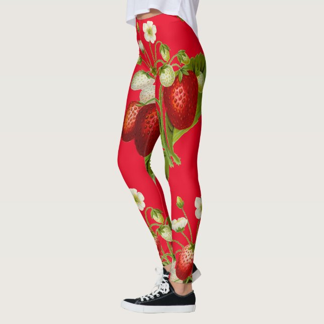 Leggings Strawberries Botany Red (Izquierda)