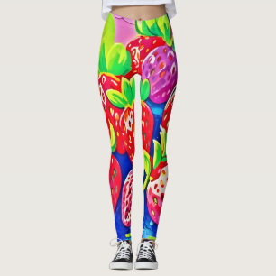 Leggings Strawberries de Pop Art