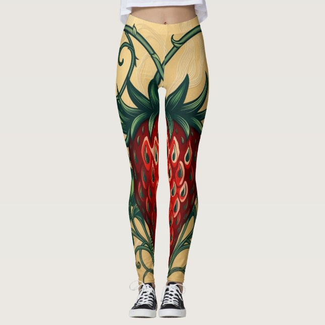 Leggings Strawberry Design  (Anverso)