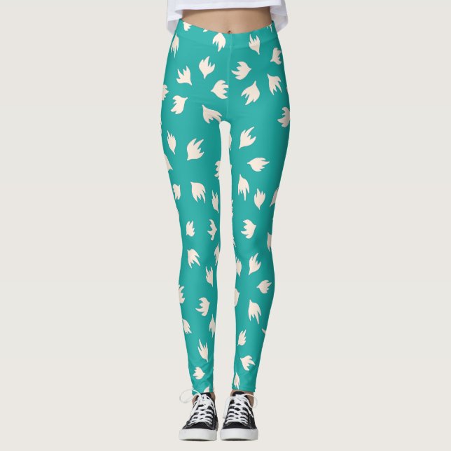 Leggings stylish Baby Blue &white (Anverso)