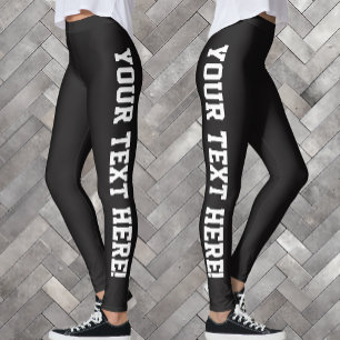 Leggings Su diseño de encargo del texto sus propias