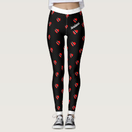 Leggings (Su nombre) La bandera de Trinidad se anima (su co