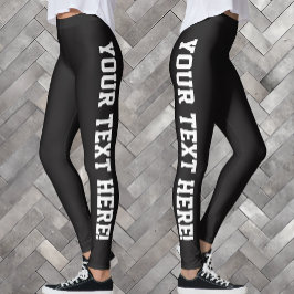 Leggings Su Personalizado de texto diseña sus propias legga