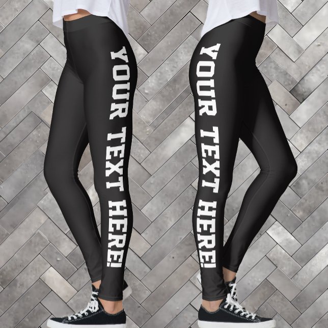 Leggings Su Personalizado de texto diseña sus propias legga (Custom leggings with personalized text)