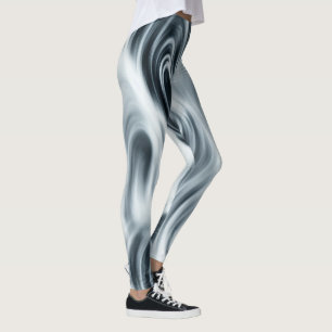 Leggings Suave Wispy Fluir Río Abstract Swirls