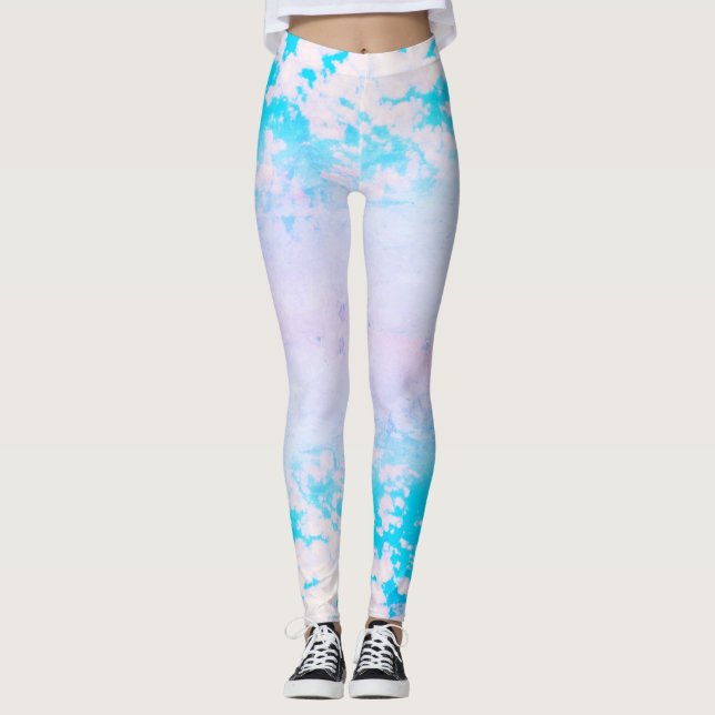 Leggings Suavidad natural, nubes de cirro blandas (Anverso)
