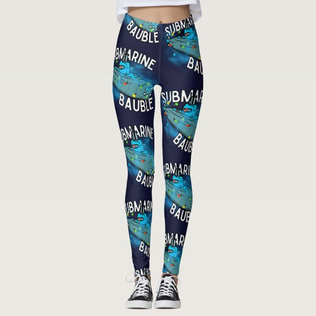 Leggings Submarino, bauble, navidades (Anverso)
