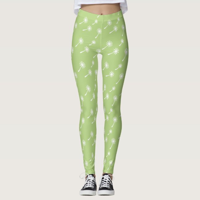 Leggings Sucede la mala hierba lindo cínico diente de león  (Anverso)