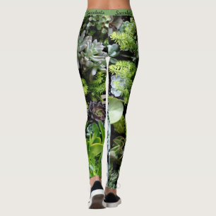 Leggings Suculentas legiones botánicas Mujeres trotando yog