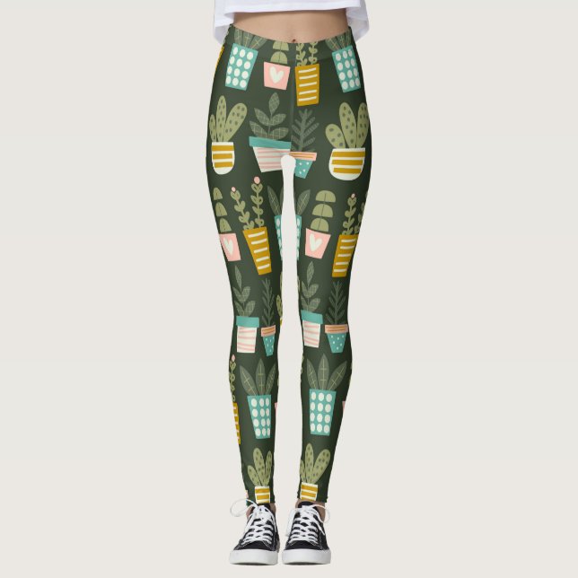 Leggings Suculentas plantas (Anverso)