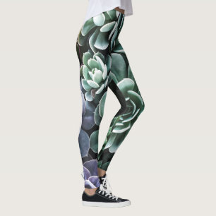 Leggings Suculentas plantas verdes naturaleza