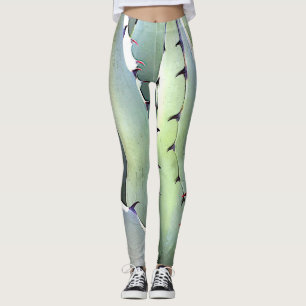 Leggings Suculento desierto botánico de Agave Plant Blue Ca