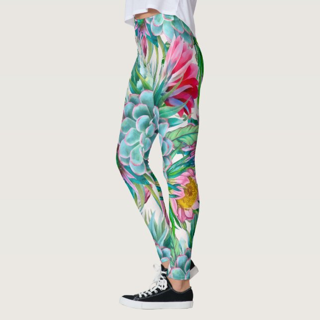 Leggings Suculento jardín tropical (Izquierda)
