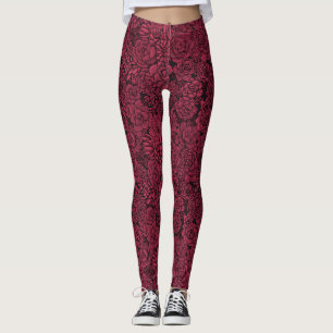 Leggings Suculentos en Viva Magenta- Color del año 2023