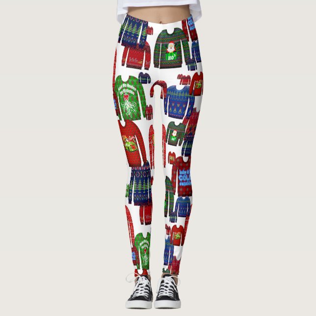 Leggings sudaderas navidades feas (Anverso)