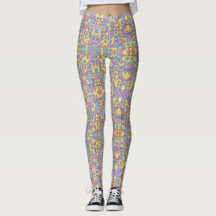 Leggings Sudoku Uno-Arte geométrico minimalista moderno