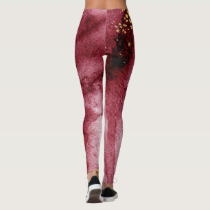 Leggings Sueño, berenjena, desgaste de oro