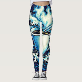 Leggings Sueño de café oceánico