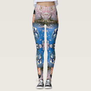 Leggings "Sueño digital del agua" - Retrato digital