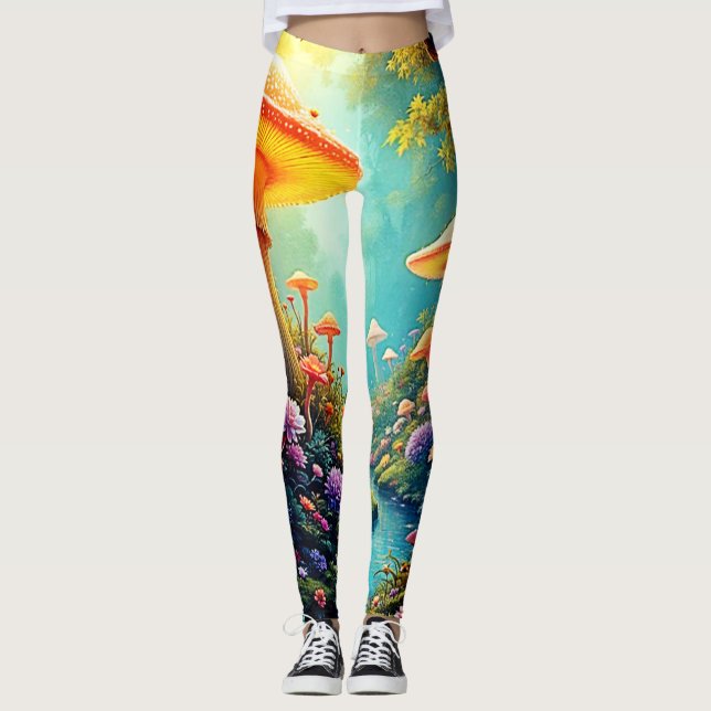 Leggings Sueño forestal de hongos encantados (Anverso)
