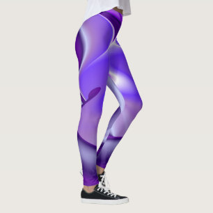 Leggings Sueños del arcoiris de flores moradas