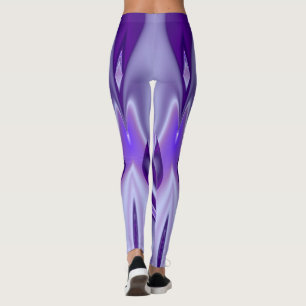 Leggings Sueños del arcoiris de flores moradas