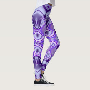 Leggings Sueños del arcoiris de flores moradas