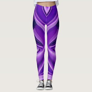 Leggings Sueños del arcoiris de flores moradas