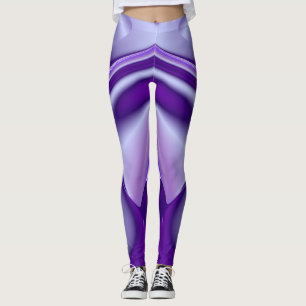 Leggings Sueños del arcoiris de flores moradas