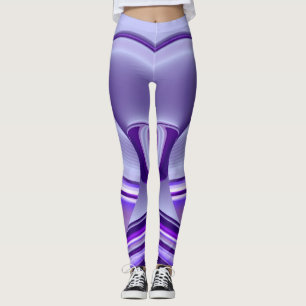 Leggings Sueños del arcoiris de flores moradas