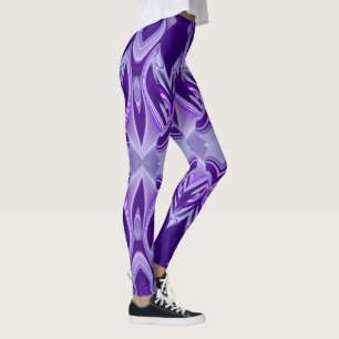 Leggings Sueños del arcoiris de flores moradas