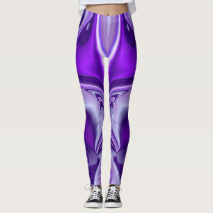 Leggings Sueños del arcoiris de flores moradas