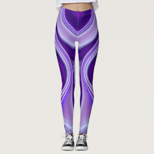 Leggings Sueños del arcoiris de flores moradas