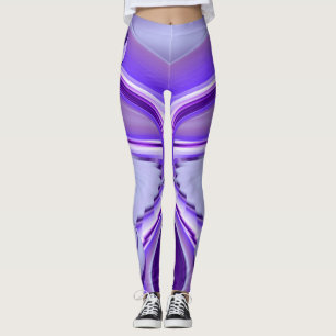 Leggings Sueños del arcoiris de flores moradas