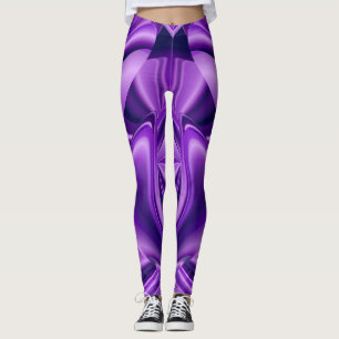 Leggings Sueños del arcoiris de flores moradas