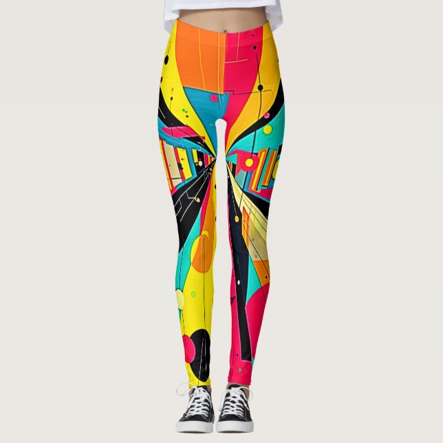 Leggings Sueños Vivid: Una Odisea Neon (Anverso)