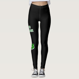 Leggings Suerte de las polainas negras irlandesas