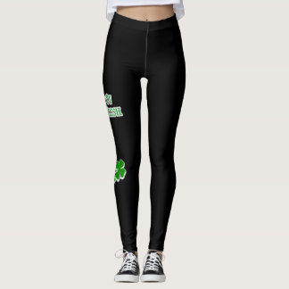 Leggings Suerte de las polainas negras irlandesas