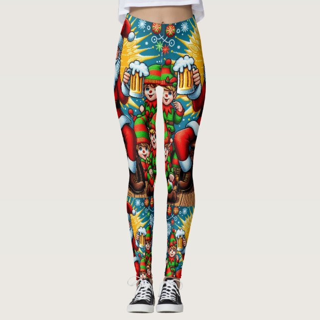 Leggings Suéter de Navidades feos (Anverso)